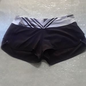 Lululemon shorts-black/white size 6